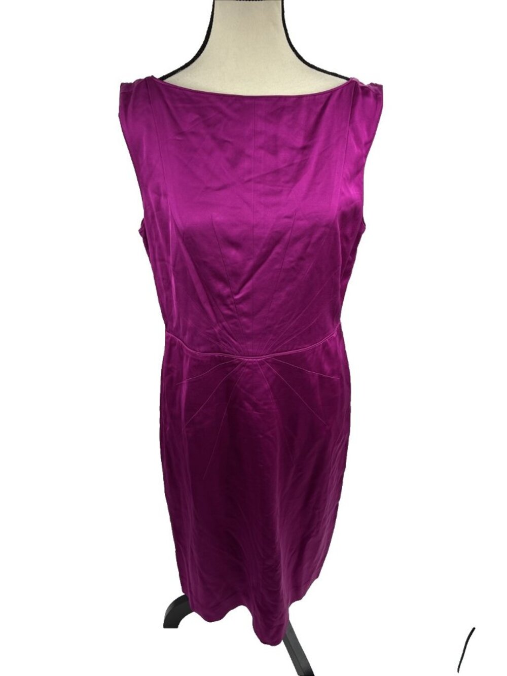 Banana Republic Womens Sheath Dress Pink Sleeveless Wool Blend Cocktail Size 10